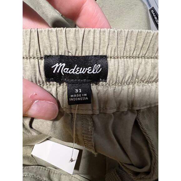 NWT Madewell Men's The Weekend Shorts Elastic Waist Regular Fit Sagebrush SZ 31 - Picture 8 of 16